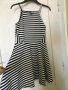 Черно-бяла лятна рокля райе H&M, размер 38, снимка 4