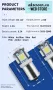 2 бр. Габаритни крушки BA9S 5 SMD 5050 Автомобилна LED вътрешна лампа крушка за номер за вратата, снимка 5