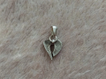Малка сребърна висулка сърце, снимка 2