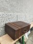 Дървен куфар със заключване и кожена дръжка , снимка 10