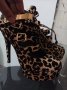 Леопардови сандали, снимка 1 - Сандали - 38625558