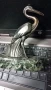 Самотният щъркел бронзова скулптура , снимка 1