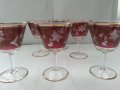 Ретро стъклени чаши гравирани , снимка 5