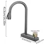 Мултифункционален смесител за кухня с функция водопад изтеглящ се, снимка 8