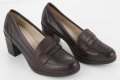 Дамски кожени обувки в тъмнокафяво марка Amparo Infantes