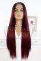 Дълга червена перука с черни корени Сидни, снимка 1 - Аксесоари за коса - 38012303