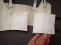 Бял кожен корсет колан р-р XS, S, M, снимка 7