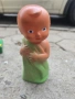 Стара рядка соц гумена кукла играчка , снимка 1