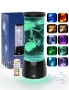 LED лампа с медуза 17 RGB цветни променливи аквариумни светлини с дистанционно управление, снимка 5