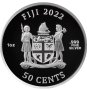 САМУРАЙ Древни воини Оцветена сребърна монета от 1 унция 50c Фиджи 2022 г.

, снимка 2