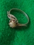 СТАР ФЛОРАЛЕН ФИЛИГРАНЕН ПРЪСТЕН от БЛАГОРОДНА СТОМАНА с ЧЕШКА ПЕРЛА МАЙСТОРСКО РЕТРО АРТ БИЖУ 50132, снимка 11