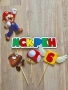 Покани, банер за рожден ден, Супер Марио / Super Mario, снимка 7