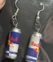 Red Bull енергийна напитка кенче мини висулка за бижу колие обеци ключодържател и др, снимка 2