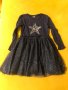 Тъмно синя рокля със звезда за момиче, снимка 1 - Детски рокли и поли - 37523110