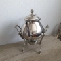 Спиртен чайник на стойка с горелка, 1.5 кг, снимка 5