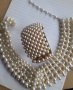 Посребрена фешън Арт огърлица,колие,медальон ,стилни бутикови бижута,комплект,арт, снимка 14