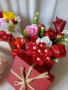 Налична кутия с цветя ,с капак, снимка 1 - Декорация за дома - 33144335