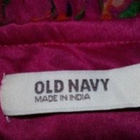 Old Navy- L- Разкошна дълга пъстра рокля от шифон с волани, снимка 13 - Рокли - 40277047