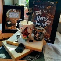Подаръчна кутия Хари Потър / Harry Potter + подарък лъжичка, снимка 1 - Декорация за дома - 34623484