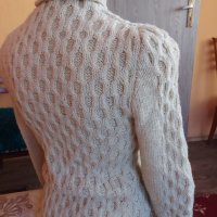 Бял дълъг пуловер поло, снимка 7 - Блузи с дълъг ръкав и пуловери - 40026905