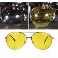 Уникални слънчеви Очила за нощно шофиране тип Авиатор Rayban, снимка 2 - Слънчеви и диоптрични очила - 32762481