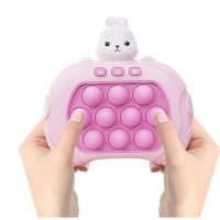 Игра POP IT със светлина и звук за памет и концентрация, Розово Зайче, снимка 4 - Образователни игри - 43667354