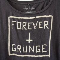 Forever Grunge дамска тениска с графика - S, снимка 2 - Тениски - 37206228