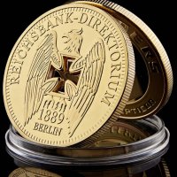 Сувенирни немски монети позлатени, снимка 3 - Нумизматика и бонистика - 43244007