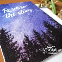 Картичка "Reach for the stars", снимка 2 - Подаръци за рожден ден - 28089246