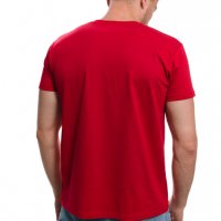 Нова червена мъжка тениска с трансферен печат СССР, Русия, снимка 7 - Тениски - 29038874