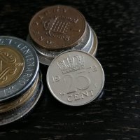 Монета - Холандия - 25 цента | 1972г., снимка 1 - Нумизматика и бонистика - 32335466