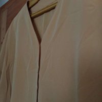 лятна риза с къс ръкав в прасковено L XL , снимка 3 - Ризи - 36774976