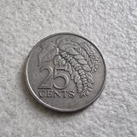 Монета. Карибски басеин. 25 цента. Тринидад и Тобаго. 1981 година , снимка 3 - Нумизматика и бонистика - 40214896