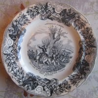 Уникална порцеланова чиния Порцелан 19 век номер 7, снимка 7 - Колекции - 38062682