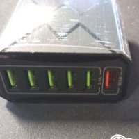 USB адаптер за бързо зареждане 6 в 1 EU щепсел ориг, снимка 4 - Друга електроника - 42968147