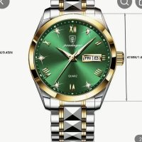 Мъжки кварцов часовник РOEDAGAR нов е, снимка 2 - Смарт часовници - 43775596