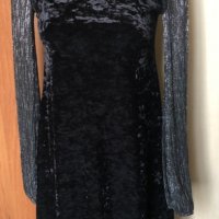 Черна рокля “Indiska” от еластичен плюш 🍀❤️S, M❤️🍀арт.191, снимка 3 - Рокли - 38815893