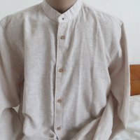 Мъжка риза с дълъг ръкав от лен  Livergy, снимка 1 - Ризи - 37118972