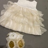 Нова рокля с чорапки и лента 3-6м, снимка 3 - Комплекти за бебе - 27998073
