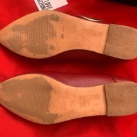 100% Love Moschino Кожени остри обувки, Номер 39, снимка 8 - Дамски елегантни обувки - 34755546