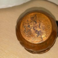 Медна малка ваза , снимка 3 - Антикварни и старинни предмети - 37683834