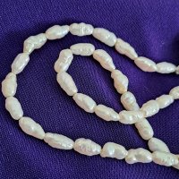 Старинен гердан от натурални перли със сребърна закопчалка , снимка 6 - Антикварни и старинни предмети - 43375313