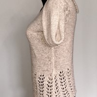 Пуловер от копринена прежда "DEPARTURE"® / копринен пуловер плетена дантела , снимка 3 - Блузи с дълъг ръкав и пуловери - 26681151