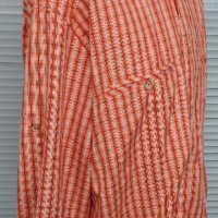 SCHOFFEL Enzo Men`s Orange/Beige Checked Long Sleeve Outdoor  Shirt - мъжка  риза с дълъг ръкав 2XL, снимка 5 - Ризи - 44015844