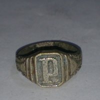 Стар пръстен уникат над стогодишен сачан - 67431, снимка 1 - Пръстени - 28993895