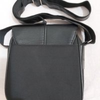 Мъжка кожена черна чанта за през рамо, снимка 5 - Чанти - 37891812