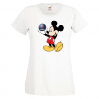 Дамска тениска Mickey Mouse SAAB .Подарък,Изненада,, снимка 2 - Тениски - 36528878