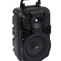 Караоке Bluetooth високоговорител Тонколона, преносима с микрофон LED 5W 15x12.5x27cm, снимка 3 - Тонколони - 43425950
