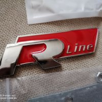 Метални емблеми за монтаж на предна решетка Volkswagen R line за кола автомобил джип , снимка 4 - Аксесоари и консумативи - 33655579