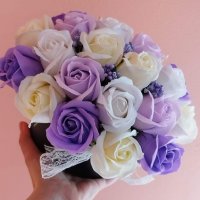 Луксозна кутия със сапунени рози, снимка 10 - Подаръци за жени - 38515639